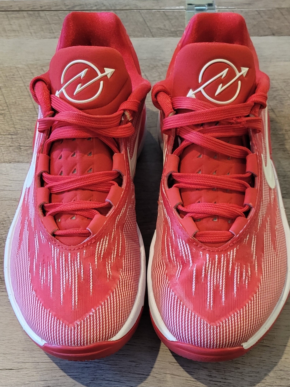 Nike Kids Air Zoom G.T Cut 2 Red and White Low-Top Sneakers